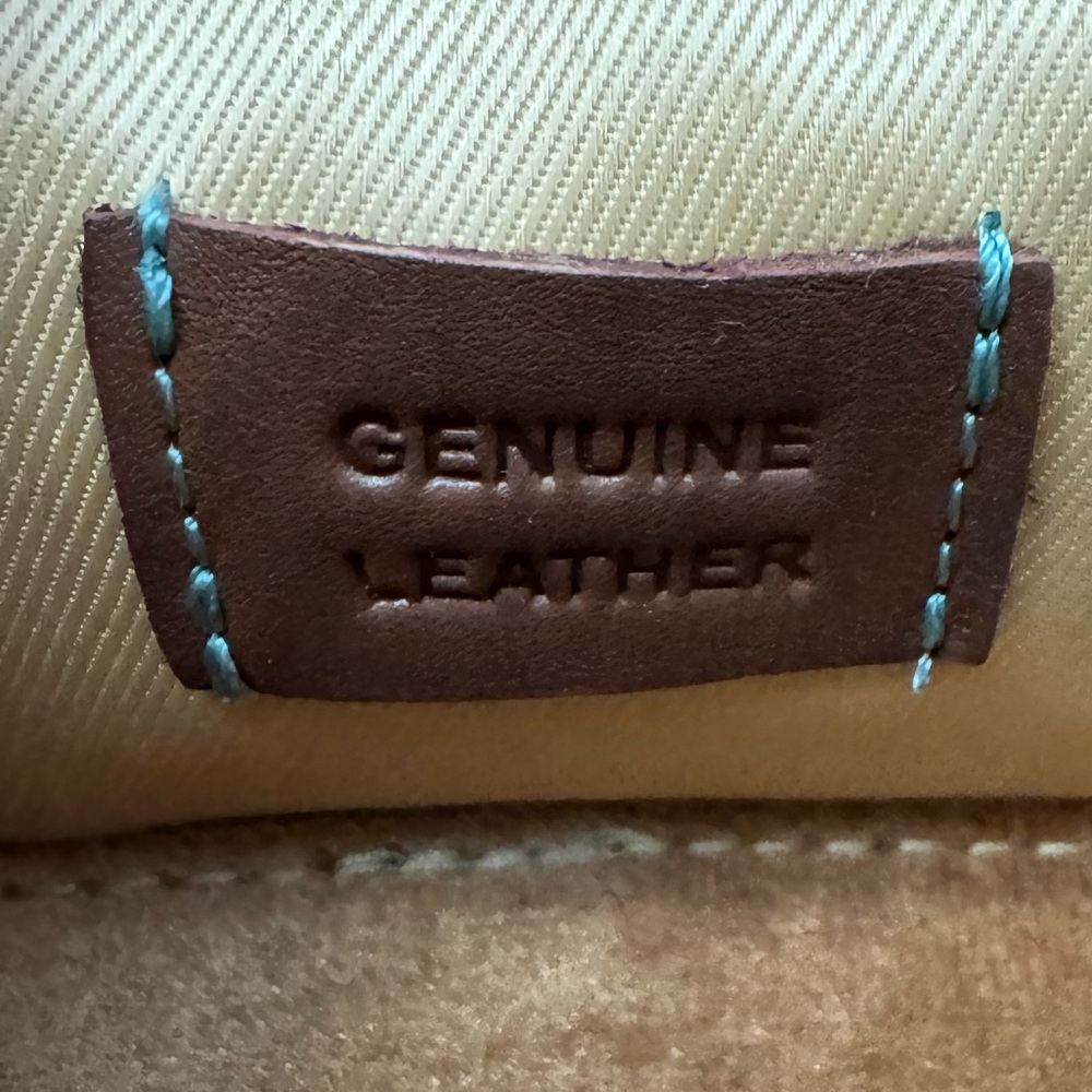 Teal Leather Jewelry Case with Brown Tassel and Accents - Picture 15 of 16